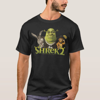 Shrek 2 Donkey Puss in Boots Best Friends funny T-shirt