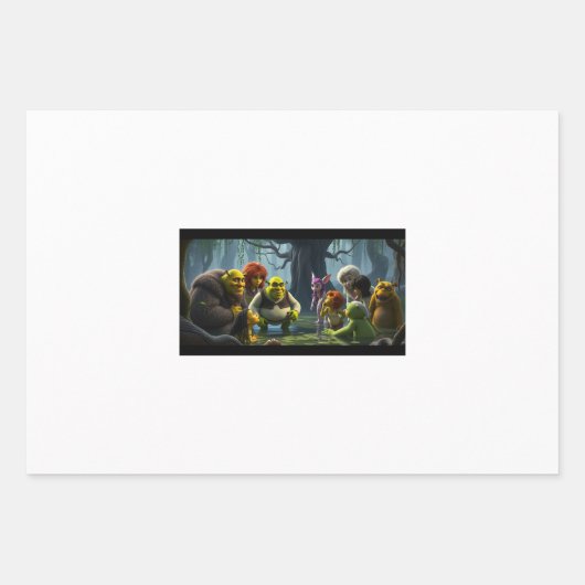 Shrek 5 Gift Wrapping Paper – Grappig: Pakket van (Voorkant)