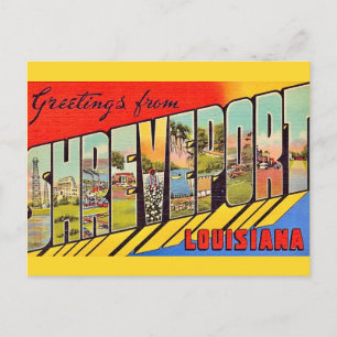 Shreveport LA Wenskaart Briefkaart