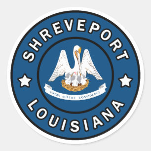 Shreveport Louisiane Ronde Sticker