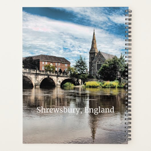 Shrewsbury, Engeland Planner (Achterkant)