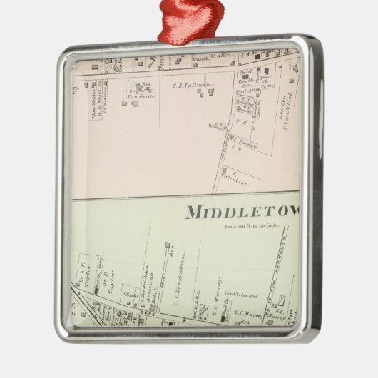Shrewsbury Middletown, New Jersey Metalen Ornament (Links)