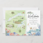 Shrewsbury New Jersey Wedding Weekend Welcome Map (Voorkant)