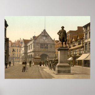 Shrewsbury Square, Shropshire, Engeland Poster