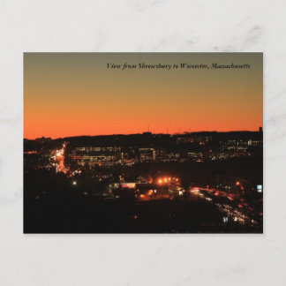 Shrewsbury Worcester Twilight Briefkaart