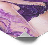 Shreya Paars Fantasy mermaid Poster van Renee (Hoek)