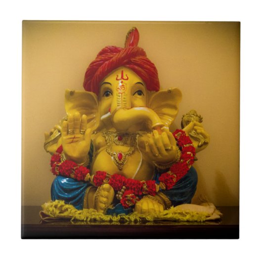 Shri Ganesh Tegeltje (Voorkant)