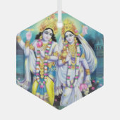 Shri Hari Vishnu Glas Ornament (Voorkant)