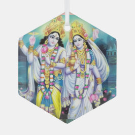 Shri Hari Vishnu Glas Ornament