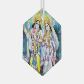 Shri Hari Vishnu Glas Ornament (Voorkant Rechts)