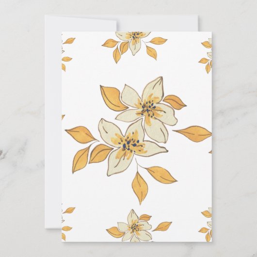 Shri Satyanarayan Pooja Hindoe Indiase stijl bloem Kaart (Achterkant)