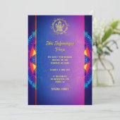 Shri Satyanarayan Pooja Hindu Indiase chakra Kaart (Staand voorkant)