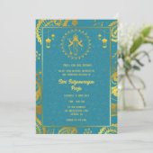 Shri Satyanarayan Pooja Hindu Kaart (Staand voorkant)