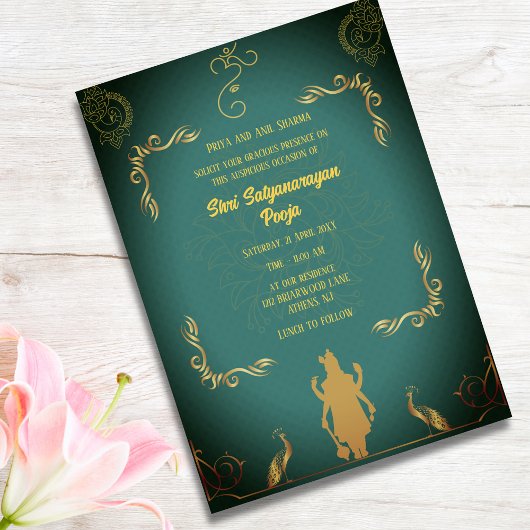 Shri Satyanarayan Pooja Hindu Kaart