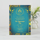 Shri Satyanarayan Pooja Hindu Kaart (Staand voorkant)