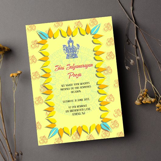 Shri Satyanarayan Pooja Indisch Kaart