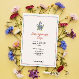 Shri Satyanarayan Pooja Minimale Hindoe Indiaas Kaart