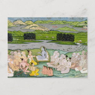 Shri Sukdevji preken naar een verhaal over Sadhus, Briefkaart