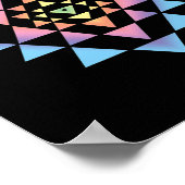 Shri Yantra Buddhism Meditation Sacred Geometry Ze Poster (Hoek)