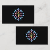 Shri Yantra Buddhism Meditation Sacred Geometry Ze Visitekaartje (Voorkant / Achterkant)