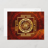 Shri Yantra - Cosmic Conductor of Energy Briefkaart (Voorkant / Achterkant)