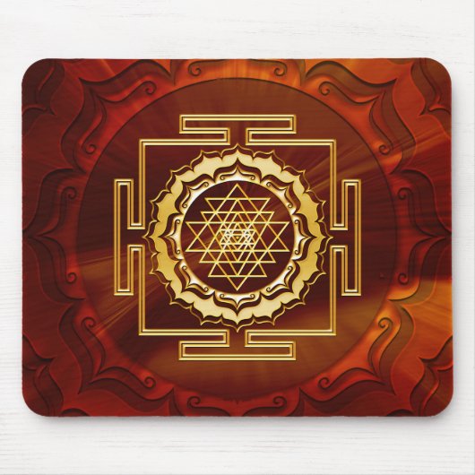 Shri Yantra - Cosmic Conductor of Energy Muismat (Voorkant)