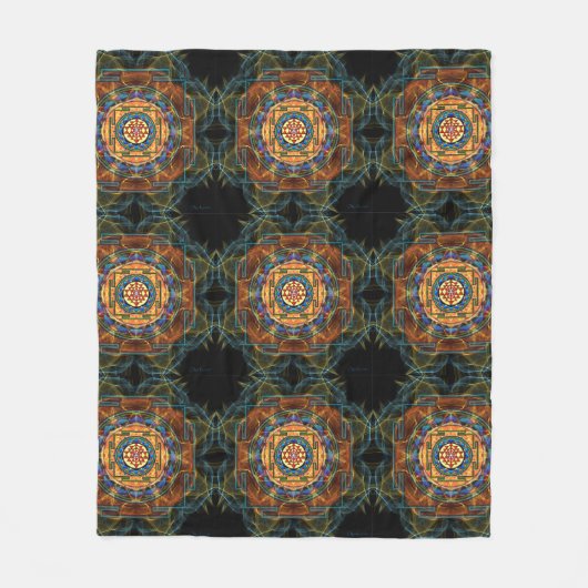 Shri Yantra Fleece Deken (Voorkant)