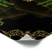 Shri Yantra- Maha Lakshmi Ashtakam- Afstand Poster (Hoek)