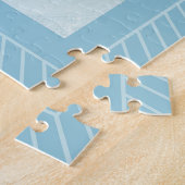 Shri Yantra Mandala:  Aqua Legpuzzel (Zijkant)