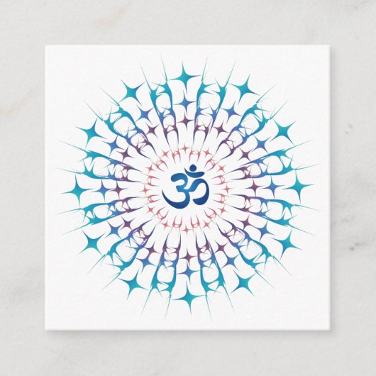Shri Yantra of Sri Chakra - Energie voor gloeien Informatiekaartje (Voorkant)