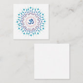 Shri Yantra of Sri Chakra - Energie voor gloeien Informatiekaartje (Voorkant / Achterkant)