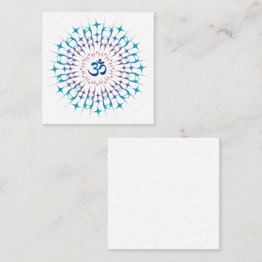 Shri Yantra of Sri Chakra - Energie voor gloeien Informatiekaartje (Voorkant / Achterkant)