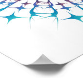 Shri Yantra of Sri Chakra - Energie voor gloeien Poster (Hoek)