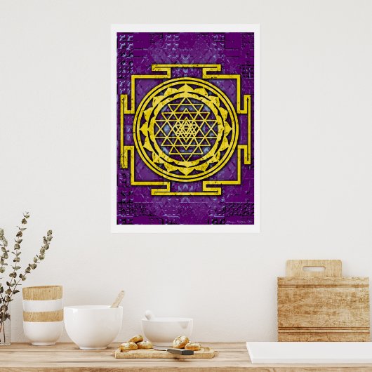 Shri Yantra Poster (Keuken)
