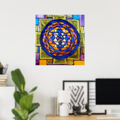 Shri Yantra Poster (Thuiskantoor)