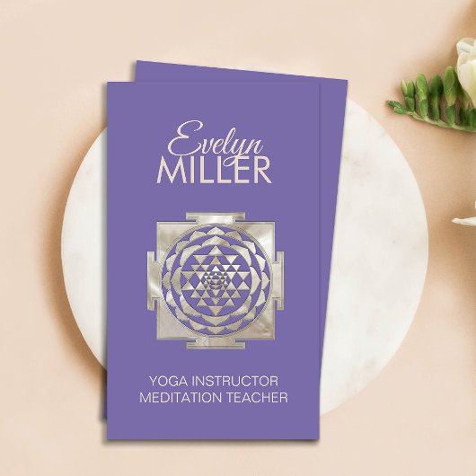 Shri Yantra - Sri Lanka - Shri Chakra Business Ca Visitekaartje