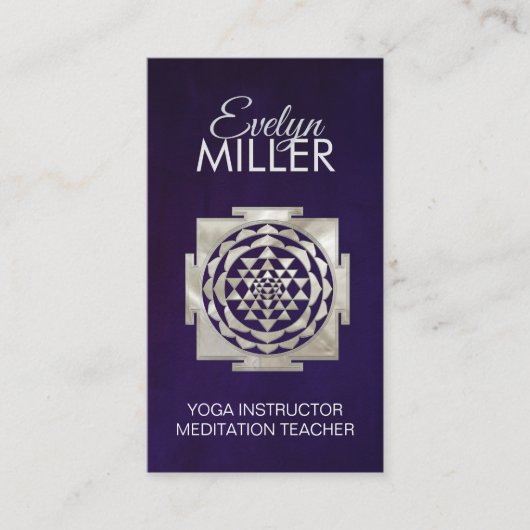 Shri Yantra - Sri Lanka - Shri Chakra Visitekaartje (Voorkant)