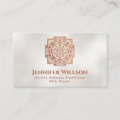 Shri Yantra - Sri Yantra - Shri Chakra - Koper Visitekaartje (Voorkant)