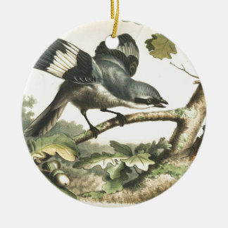 SHRIKE BIRD MET BUG KERAMISCH ORNAMENT