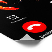 Shrim Is Calling Misgespeld Funny Shrimp Calling M Poster (Hoek)