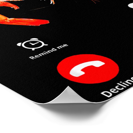 Shrim Is Calling Misspelled Funny Shrimp Calling M Poster (Hoek)