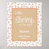 Shrimp baby shower welkom poster (Voorkant)