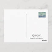 Shrimp Boat Waterverf. Briefkaart. Briefkaart (Achterkant)