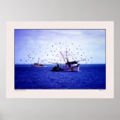 Shrimp Boats Texas Gulf Poster (Voorkant)