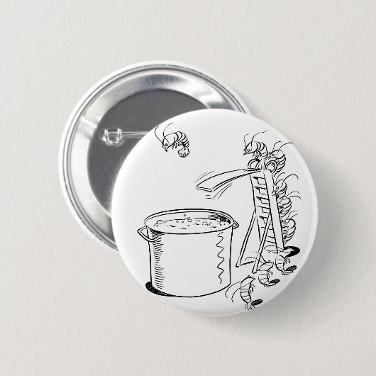 Shrimp Boil Button (Voorkant /achterkant)