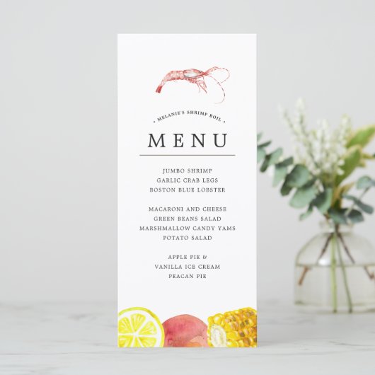 Shrimp Boil | Geslacht zaad Menu (Staand voorkant)