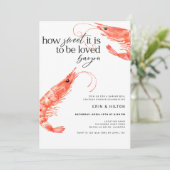 Shrimp Boil Invitation Kaart (Staand voorkant)