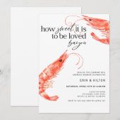 Shrimp Boil Invitation Kaart (Voorkant / Achterkant)