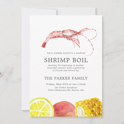 Shrimp Boil | Scheepvaart met de status van derde Kaart (Voorkant)