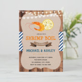 Shrimp boil-themapartijuitnodiging kaart (Staand voorkant)